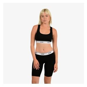 WOXER Biker Black Boxer Shorts in Soft Model Fabric, Size: Medium